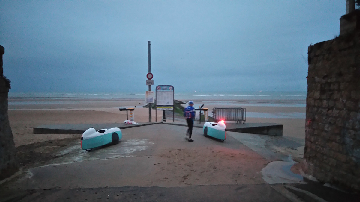 prommenade en bord de mer avant le depart d'Houlgate