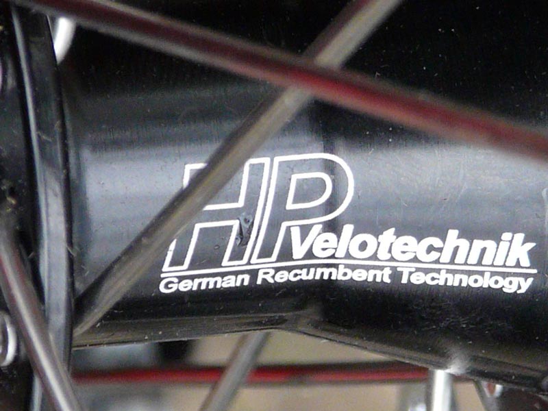 Les moyeux des roues avants, étroits, ont été développé par HPvelotechnik.